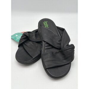 Jambu Womens Memory Foam Black Slide Sandals Size 6 With Terra Traction